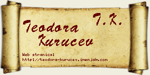 Teodora Kuručev vizit kartica